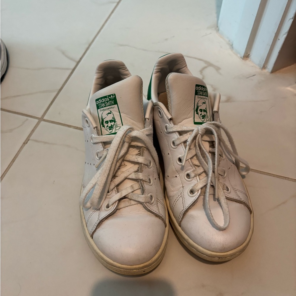 Adidas White Stan Smith Sneakers Classic Design